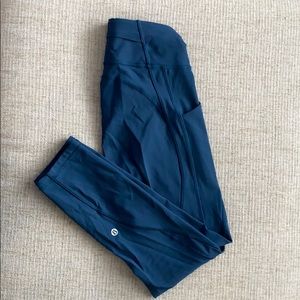 Lululemon beautiful blue leggings!